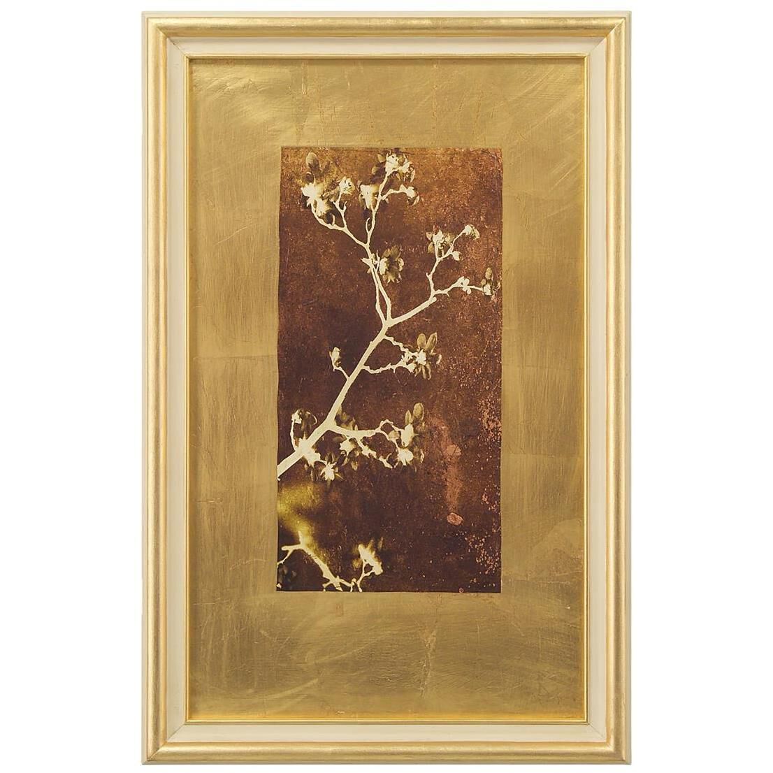 Botanical/floral Gold Leaf Wall Art