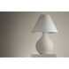 Helena 25 inch 60 watt Aged Brass/Ceramic Matte White Speck Table Lamp Portable Light