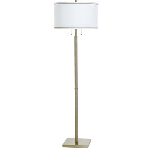 StyleCraft Home Collection Dann Foley - Shagreen 63 inch 60.00 watt Tan and Brushed Bras Floor Lamp Portable Light DFL733113DS - Open Box