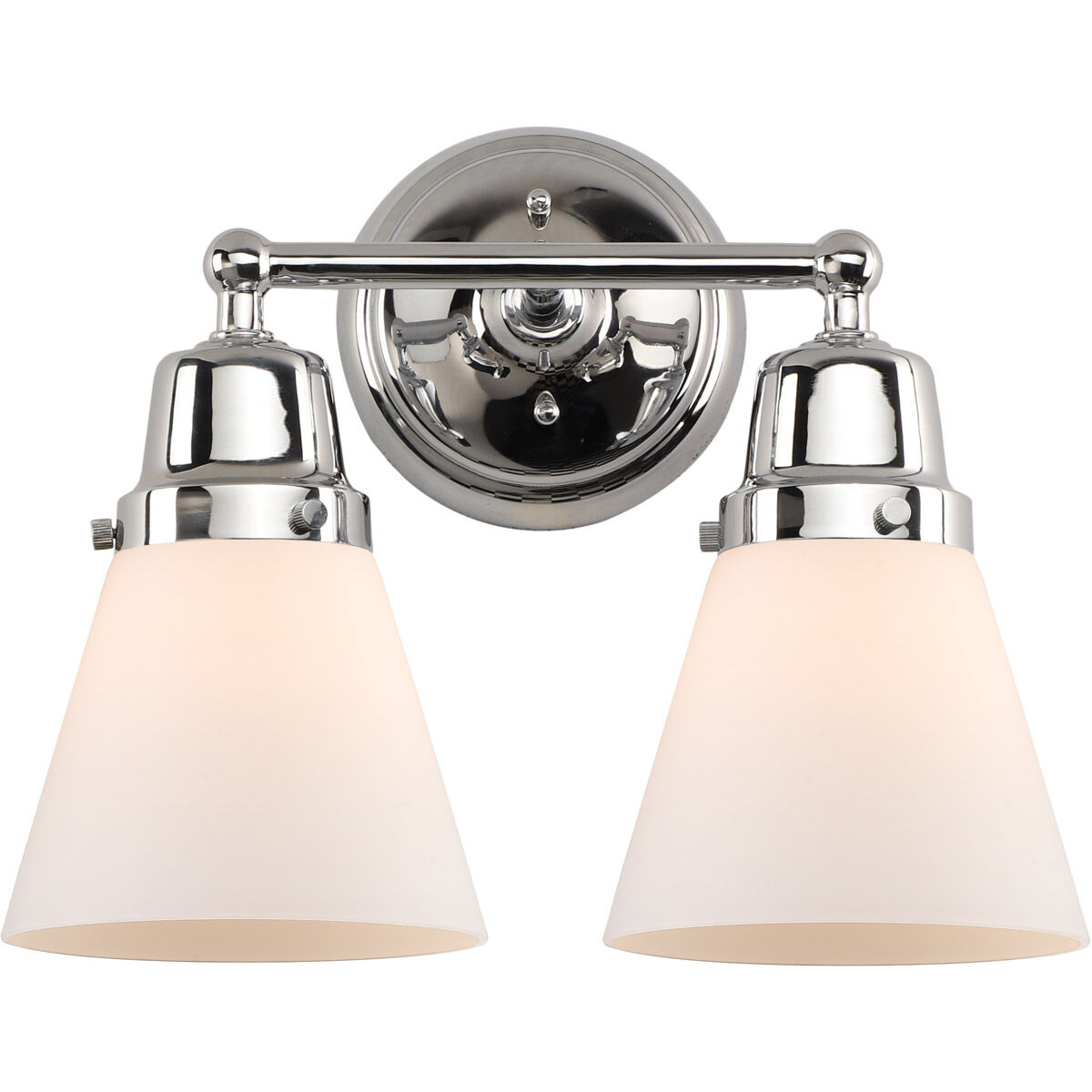 Aditi Small Cone LED 14 inch Polished Chrome Bath Vanity Light Wall Light, Aditi