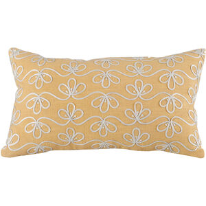 Darlya 20 inch Crema/Deep Mustard Pillow Cover