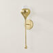 Luciel 1 Light 4.75 inch Vintage Gold Leaf Wall Sconce Wall Light
