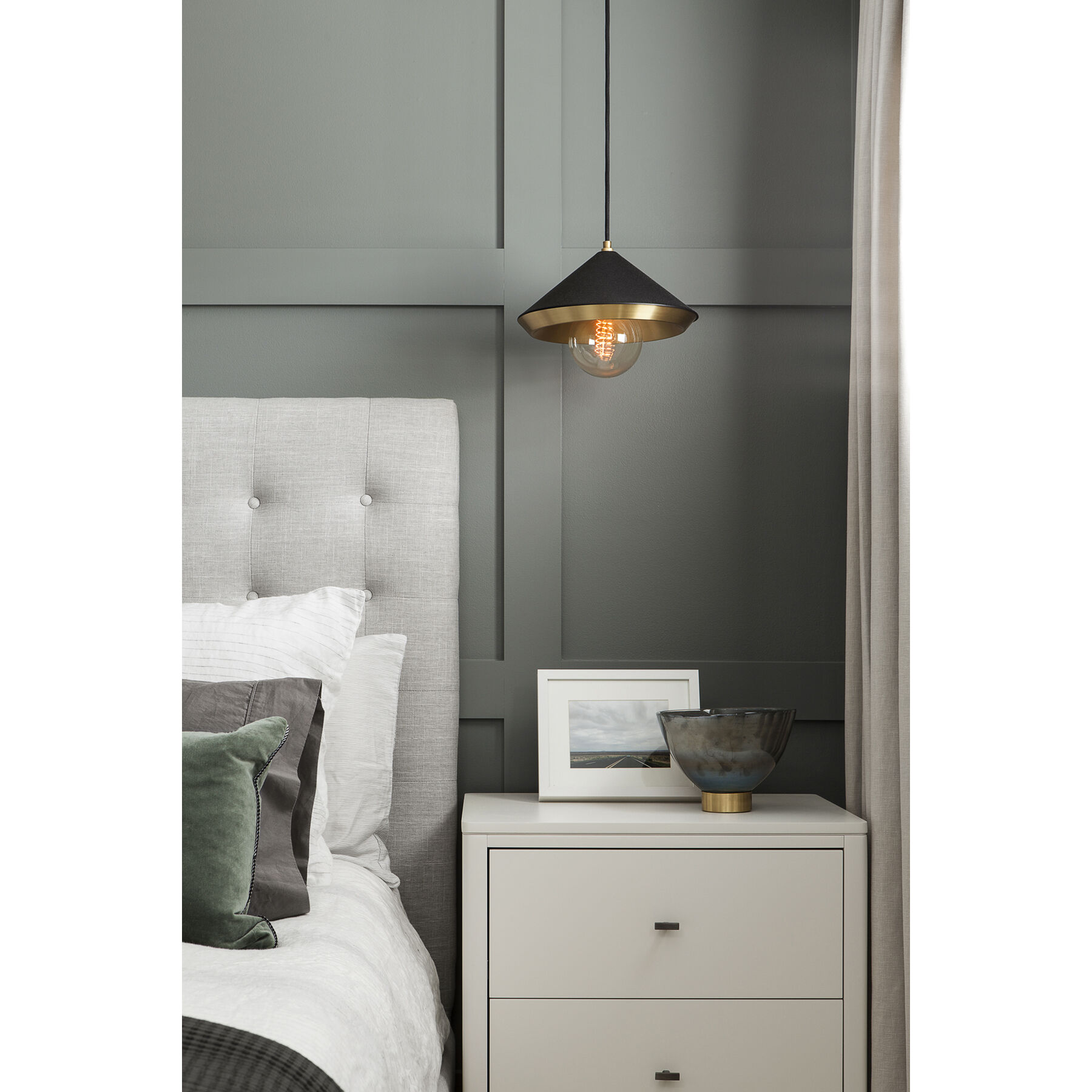 Marnie 1 Light 12 inch Aged Brass Pendant Ceiling Light