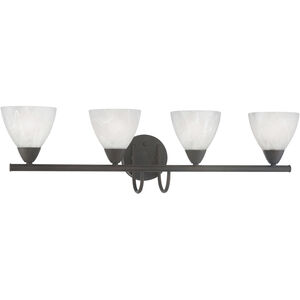 Tia 4 Light 30.75 inch Painted Bronze Vanity Light Wall Light