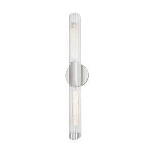Cecily 2 Light 5 inch Polished Nickel ADA Wall Sconce Wall Light