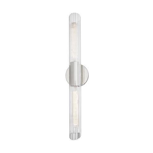 Cecily 2 Light 5 inch Polished Nickel ADA Wall Sconce Wall Light