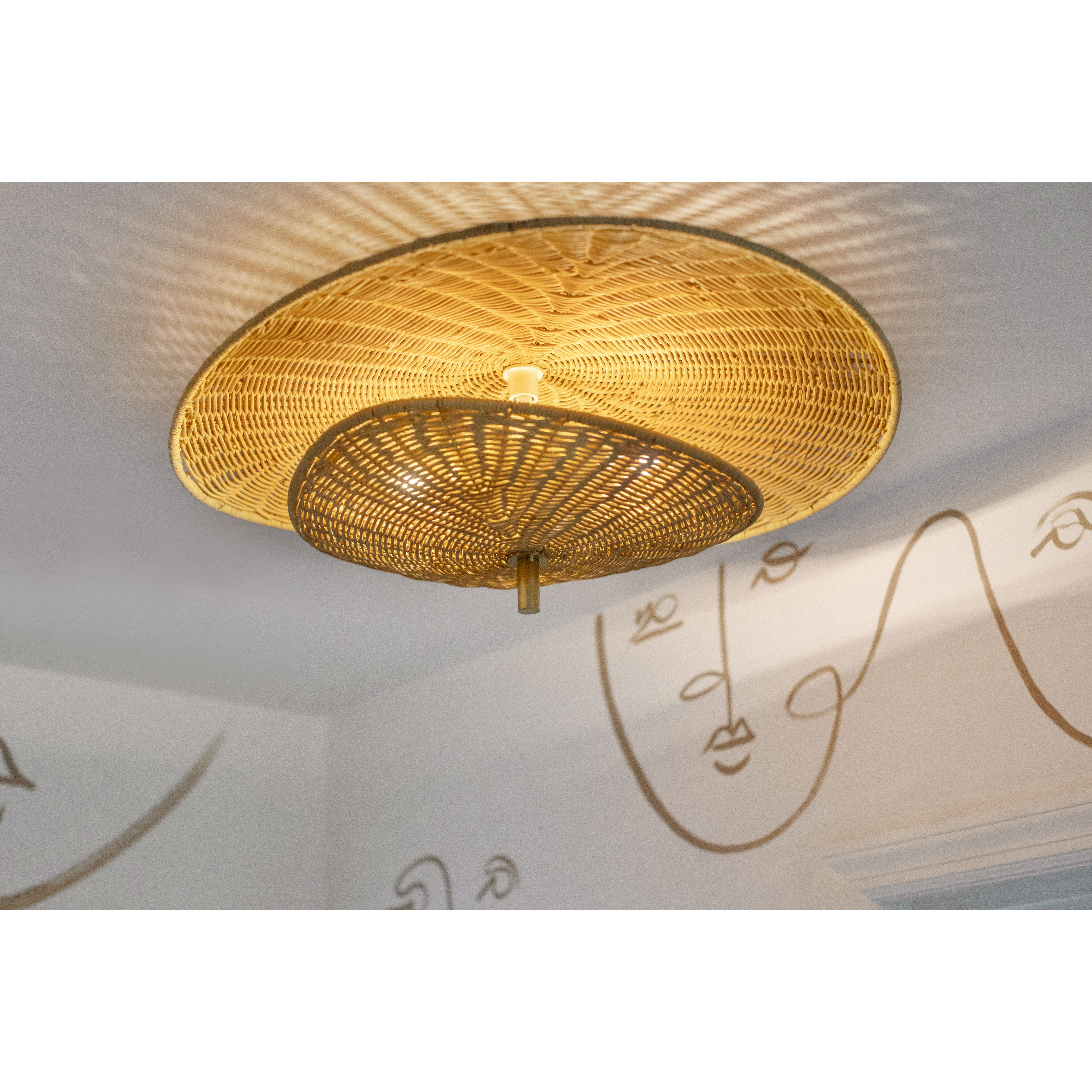 Marigold 3 Light 23.75 inch Aged Brass Semi Flush Ceiling Light