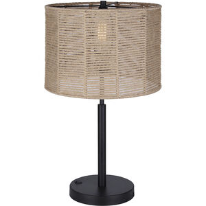 Lano 24 inch 60.00 watt Matte Black Table Lamp Portable Light