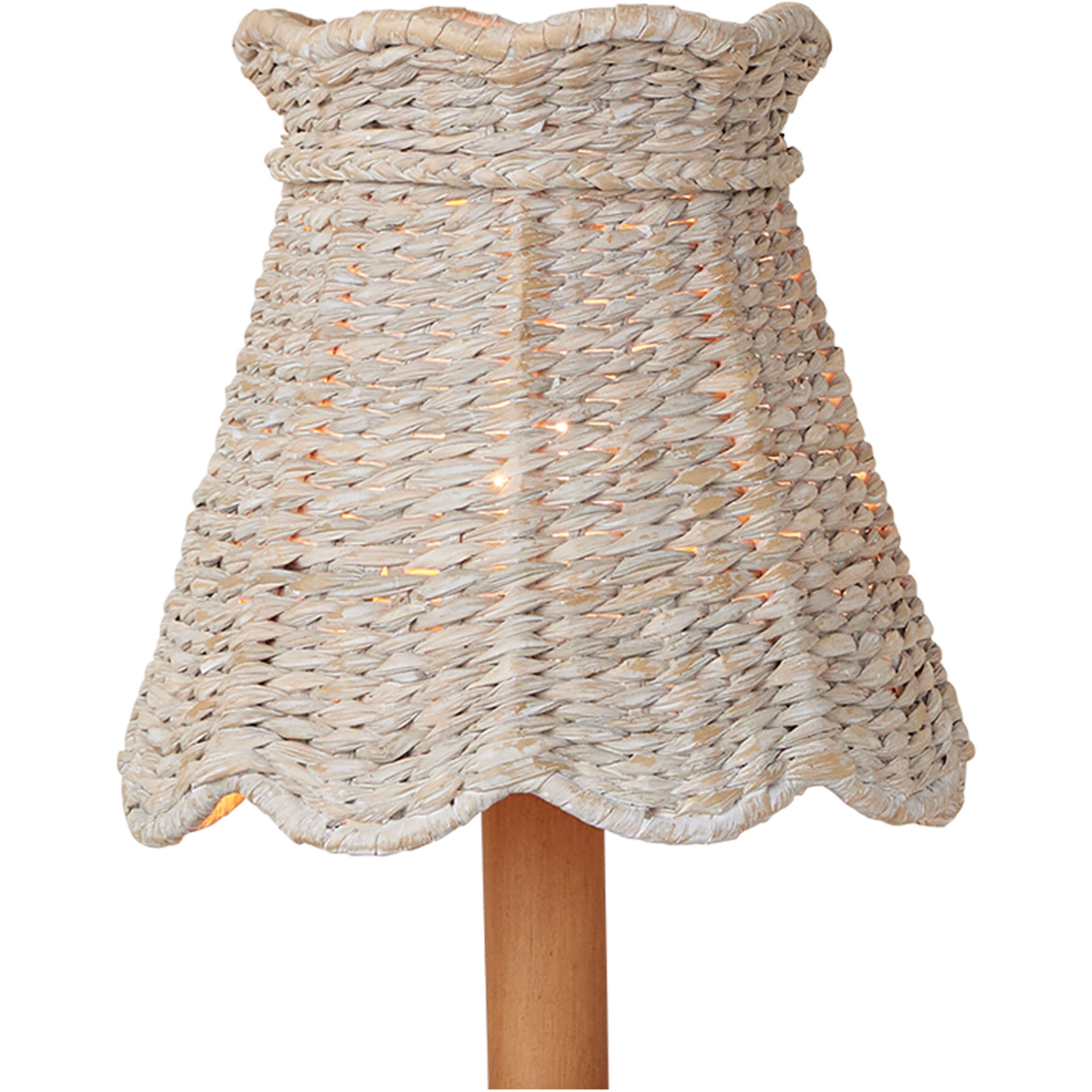 Annabelle Whitewash 6 inch Tapered Chandelier Shade, Suzanne Duin Collection