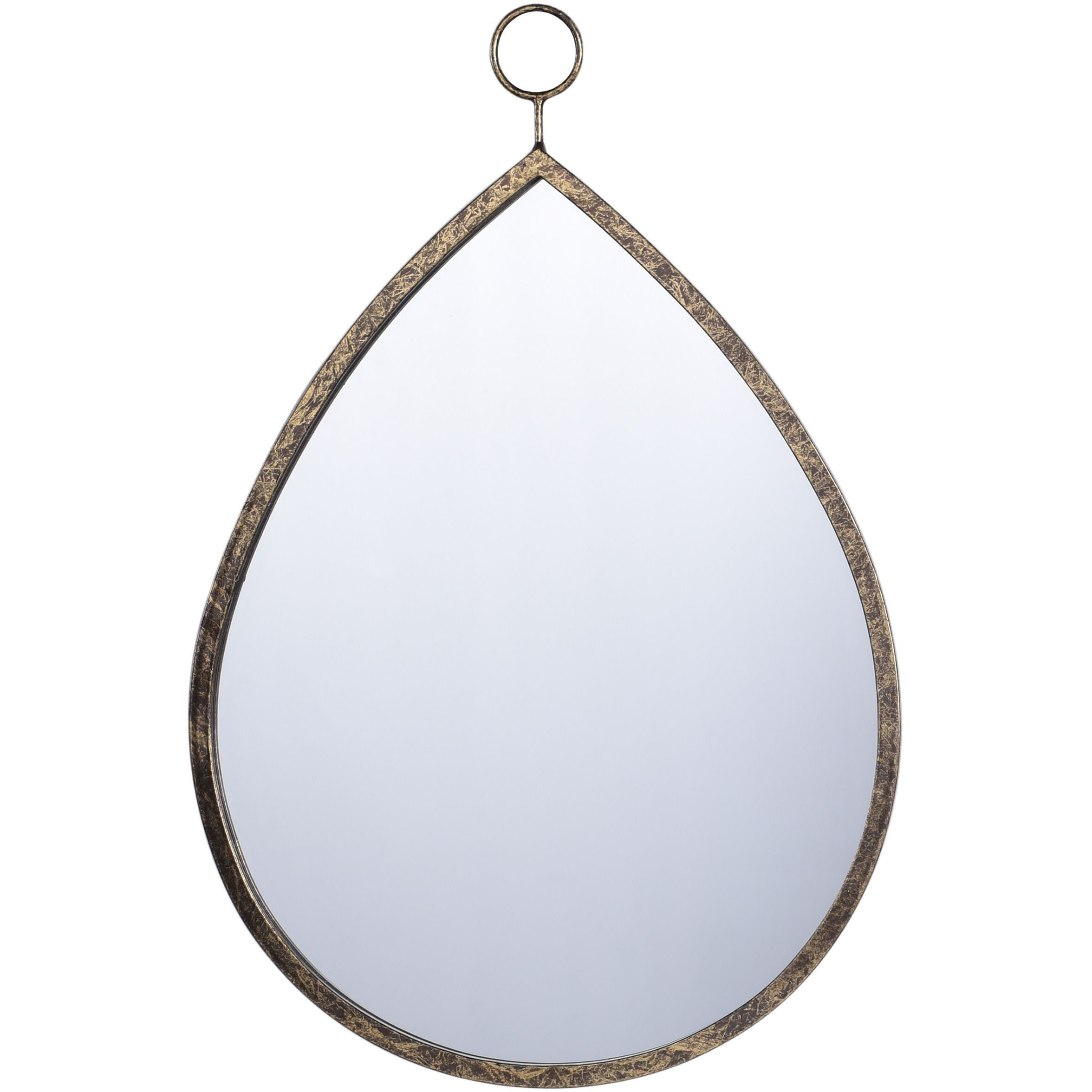 Haile 24 X 16 inch Antique Gold and Clear Wall Mirror