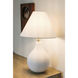 Helena 25 inch 60 watt Aged Brass/Ceramic Matte White Speck Table Lamp Portable Light