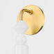 Flora 1 Light 5 inch Aged Brass Wall Sconce Wall Light