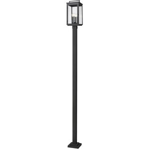 Hartwell 4 Light 115.25 inch Sand Black Outdoor Post Mounted Fixture
