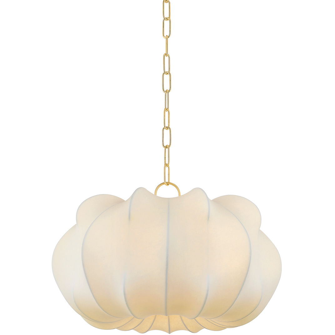 Keilah 1 Light 23.5 inch Aged Brass Pendant Ceiling Light