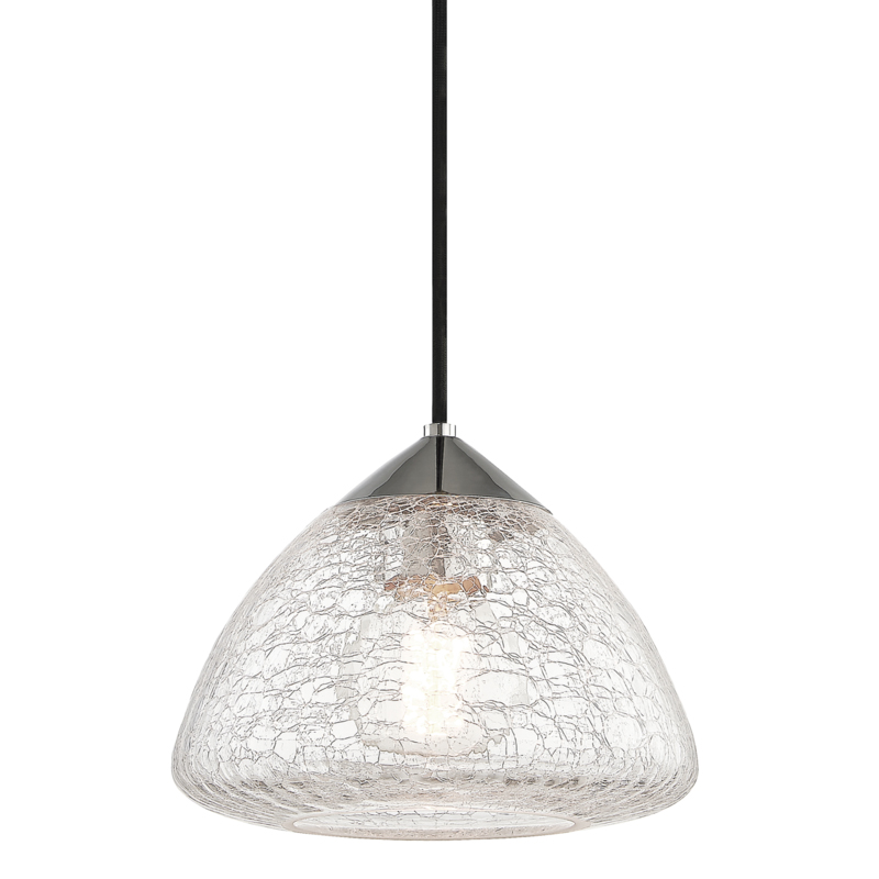 Maya 1 Light 9 inch Polished Nickel Pendant Ceiling Light