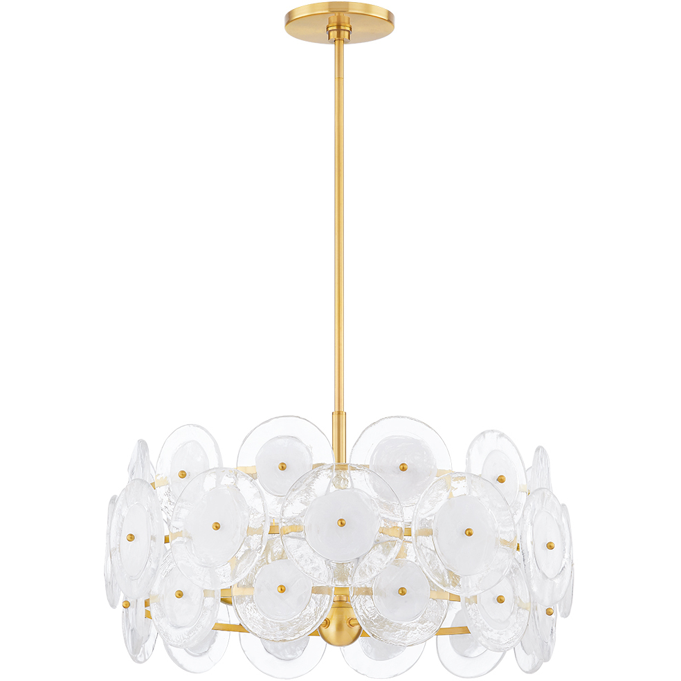 Zoella 5 Light 23.75 inch Aged Brass Chandelier Ceiling Light