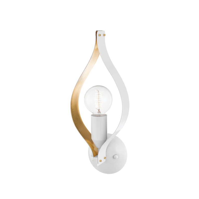 Nala 1 Light 6 inch Soft White/Gold Leaf Wall Sconce Wall Light