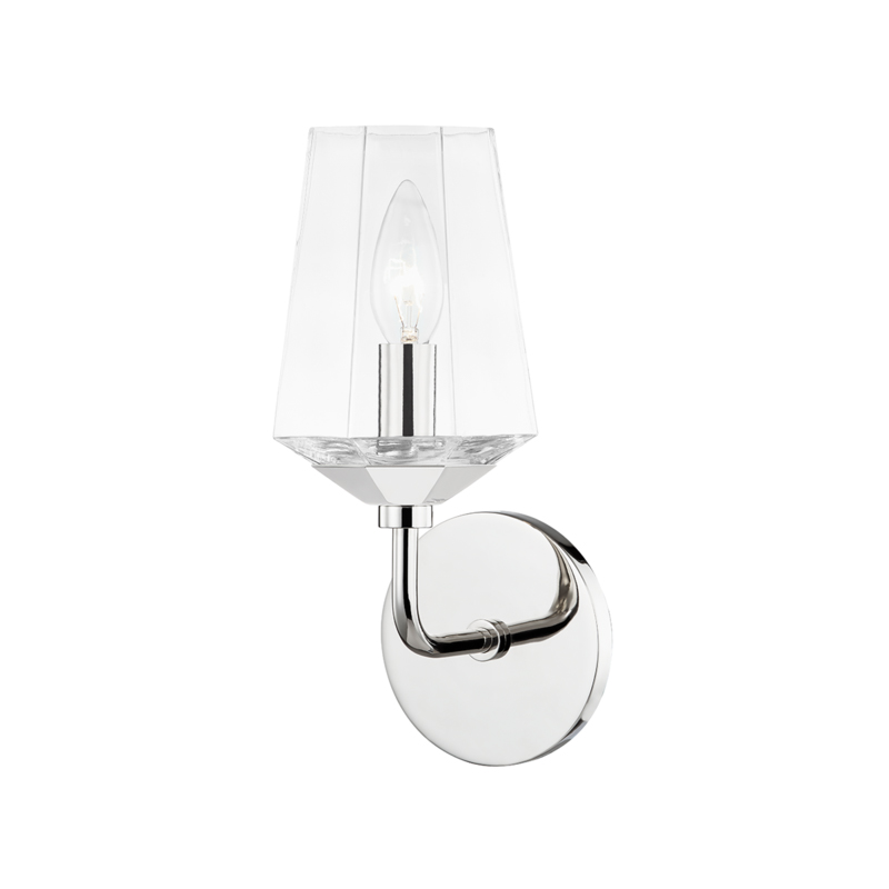 Kayla 1 Light 5.75 inch Polished Nickel Bath and Vanity Light Wall Light