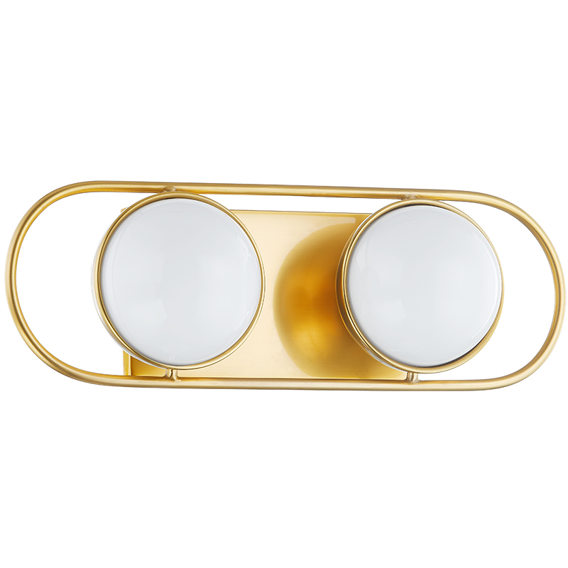 Amy 2 Light 16 inch Aged Brass Bath and Vanity Wall Light
