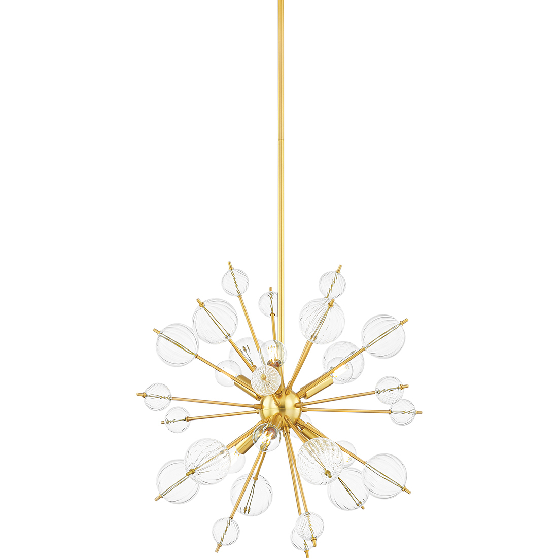 Linnea 6 Light 22 inch Aged Brass Chandelier Ceiling Light