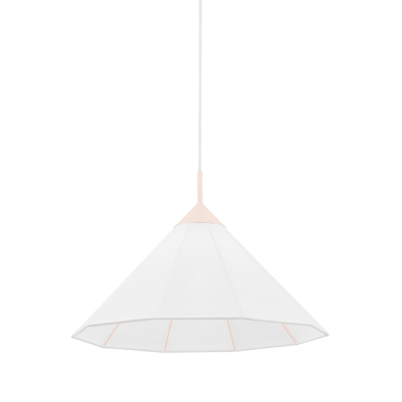 Gloria 1 Light 20 inch Blush Pendant Ceiling Light
