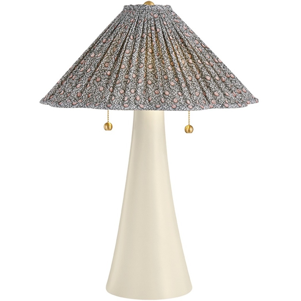 Alana 23.5 inch 15 watt Aged Brass/Ceramic Antique Ivory Table Lamp Portable Light