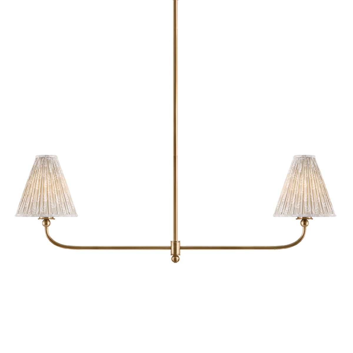 Ryle 2 Light 44 inch Patina Brass Linear Ceiling Light