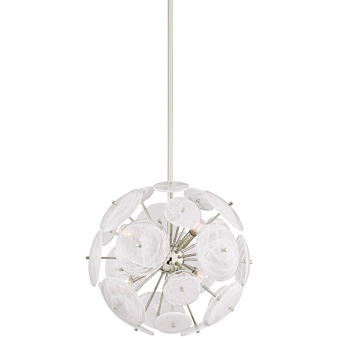 Tamara 6 Light 20 inch Polished Nickel Chandelier Ceiling Light