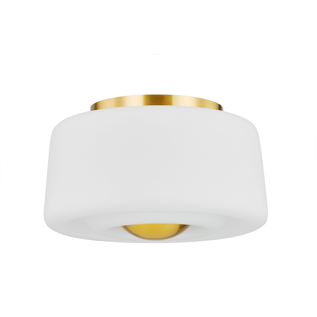 Ciela 2 Light 13.5 inch Aged Brass Flush Mount Ceiling Light