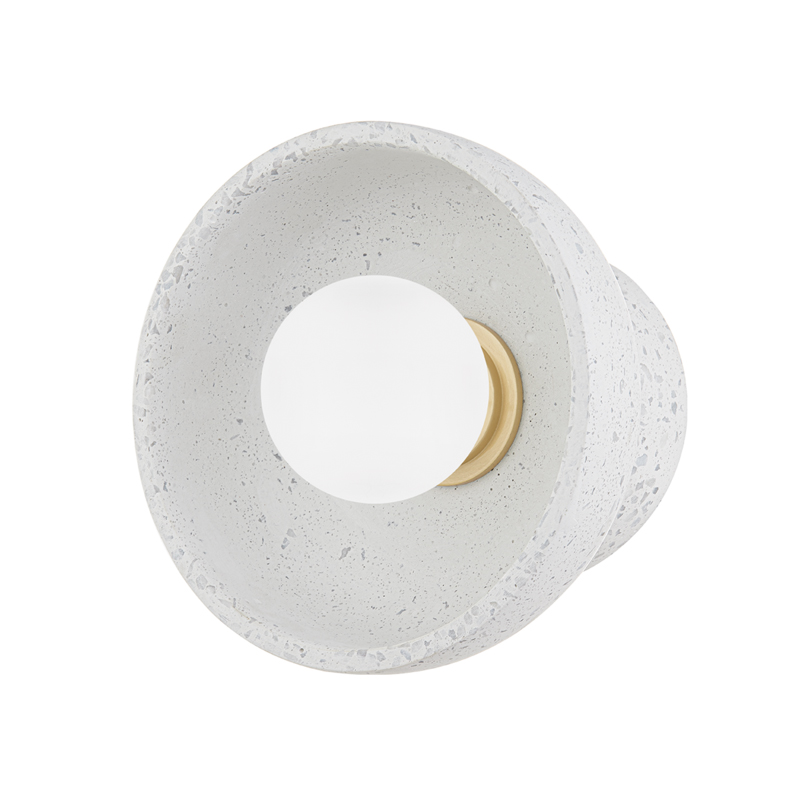 Margaret 1 Light 8 inch Aged Brass Wall Sconce Wall Light