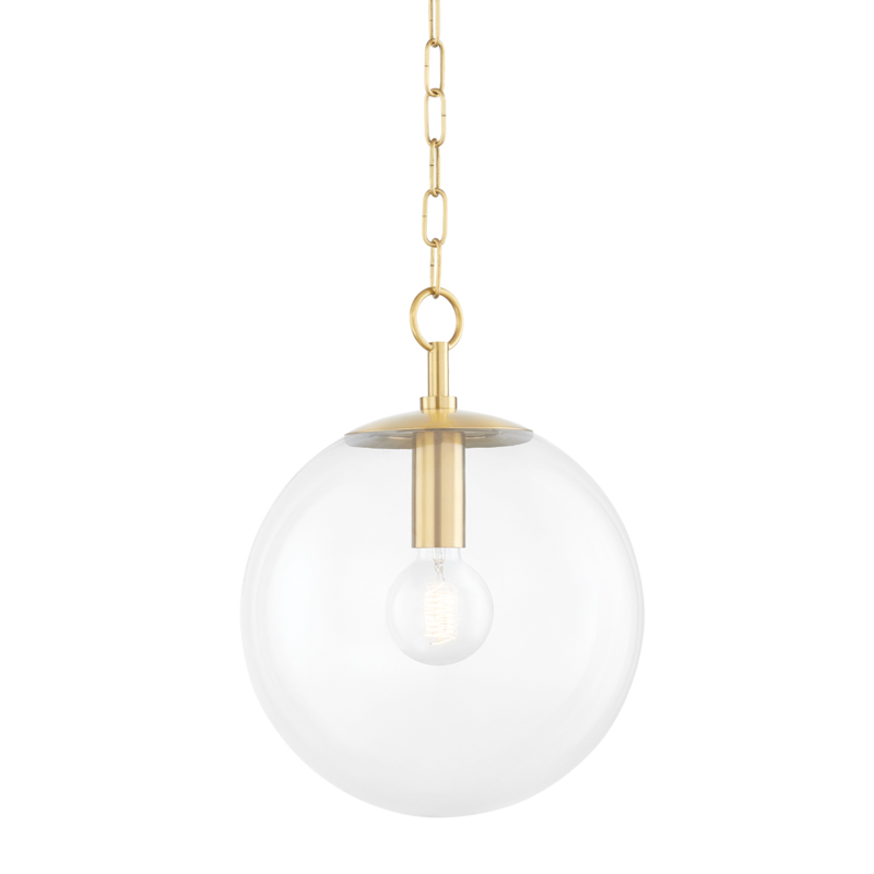 Juliana 1 Light 11.5 inch Aged Brass Pendant Ceiling Light