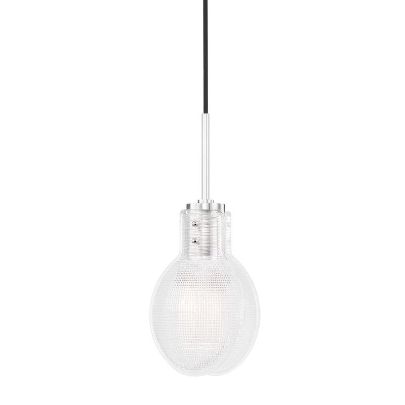 Jenna 1 Light 6.5 inch Polished Nickel Pendant Ceiling Light
