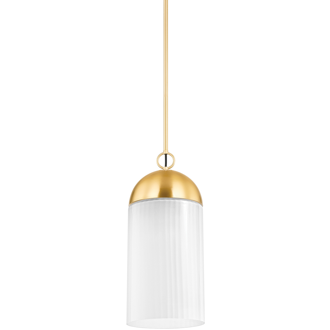 Emory 1 Light 7.75 inch Aged Brass Pendant Ceiling Light