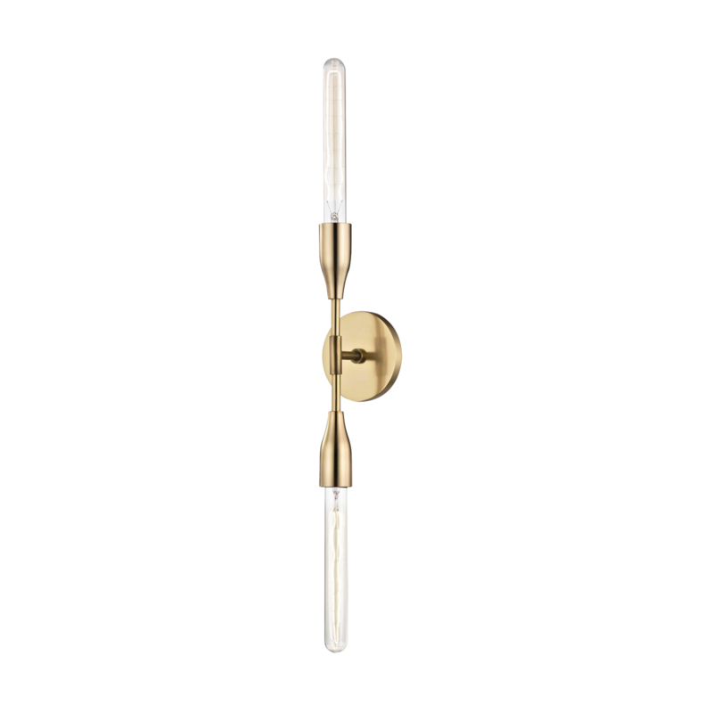 Tara 2 Light 4.75 inch Aged Brass ADA Wall Sconce Wall Light
