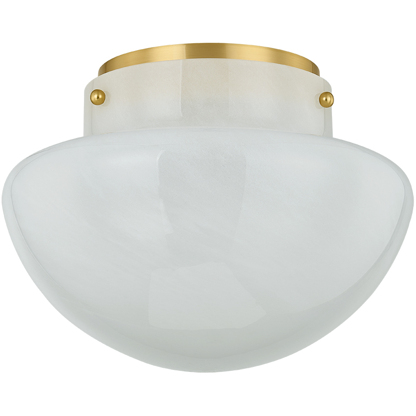Lilou 1 Light 13 inch Aged Brass Flush Mount Ceiling Light