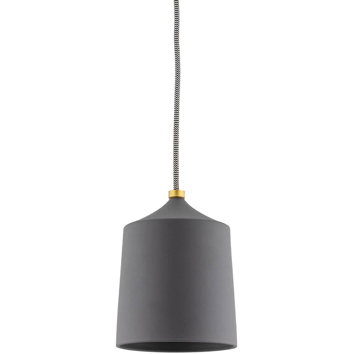 Megan 1 Light 5.75 inch Aged Brass / Matte Black Pendant Ceiling Light in Aged Brass and Matte Black