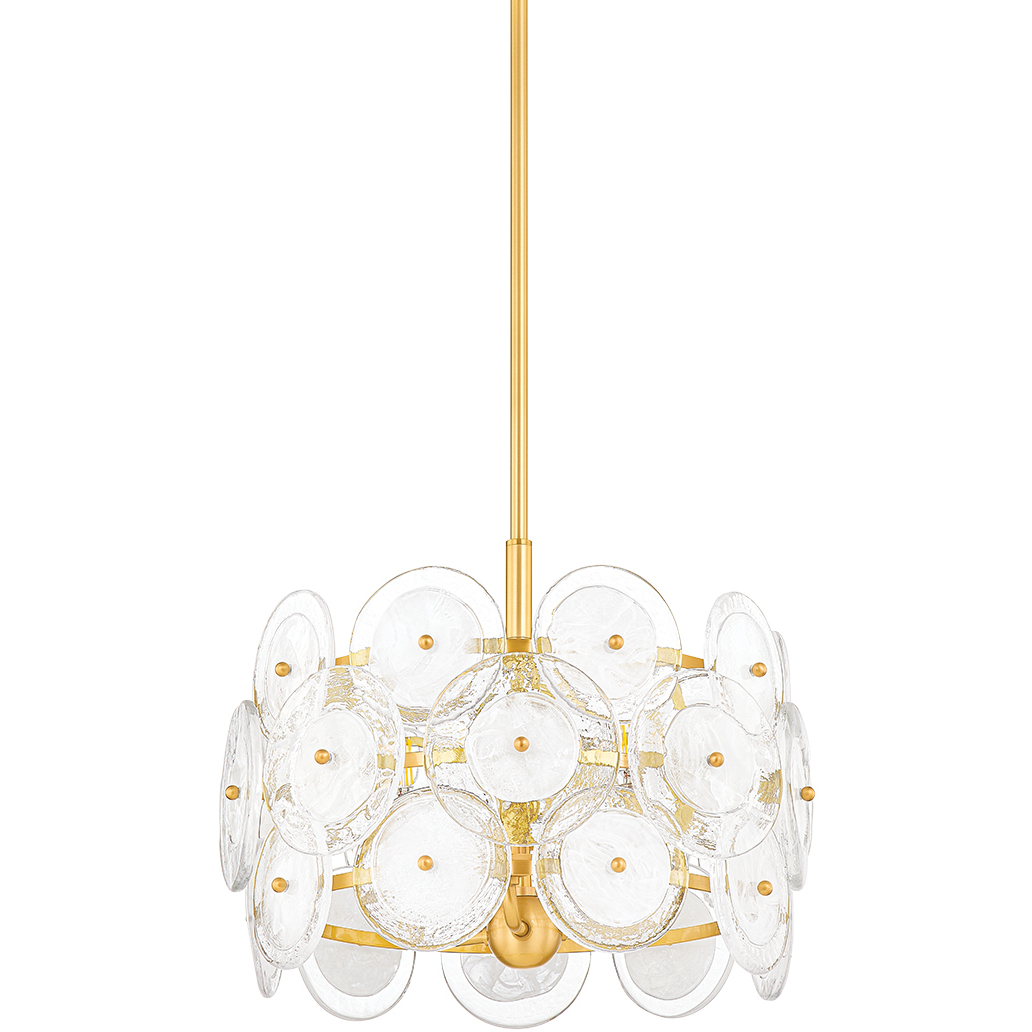 Zoella 3 Light 15.75 inch Aged Brass Pendant Ceiling Light