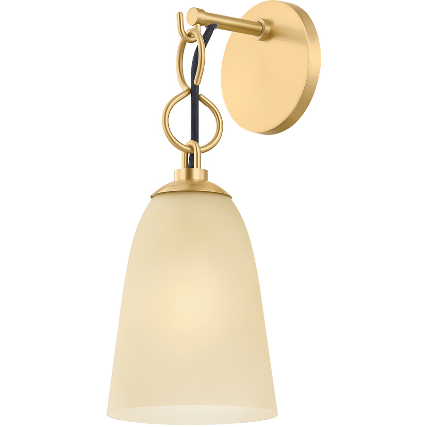 Christine 1 Light 5.75 inch Aged Brass Wall Sconce Wall Light
