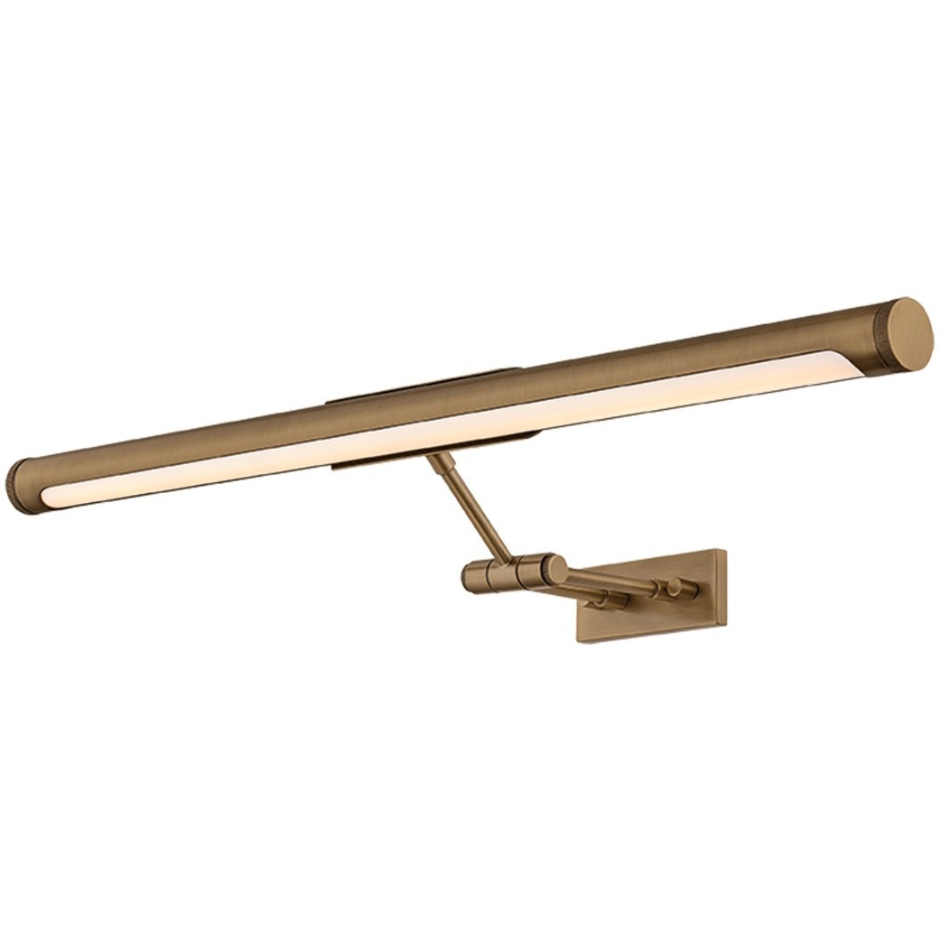 Kenya 3 watt 24.5 inch Patina Brass Rechargeable Picture Light Wall Light