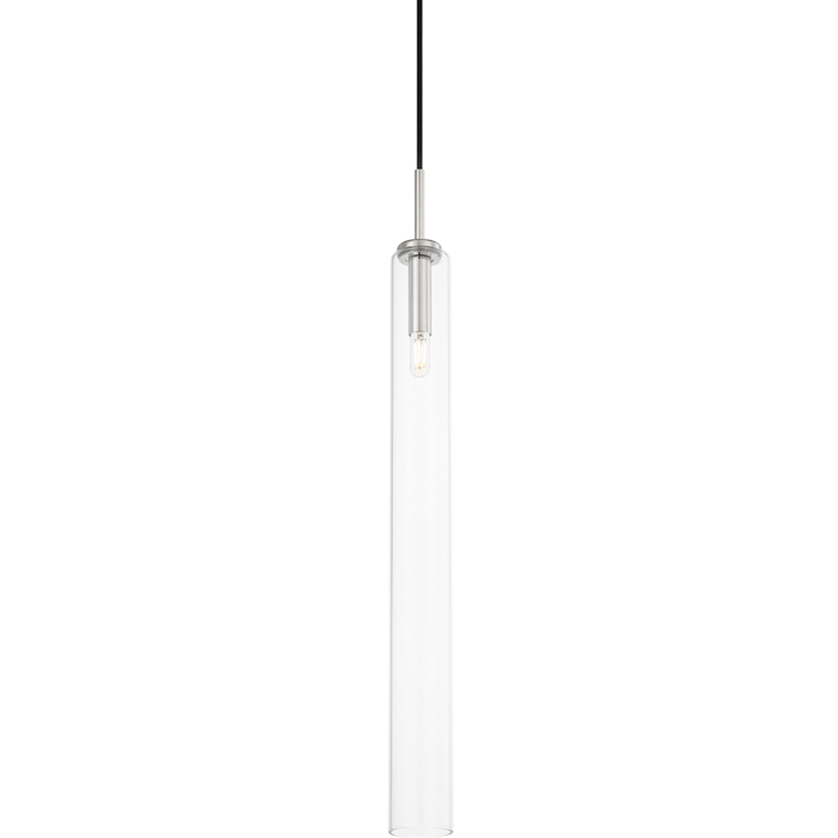 Nyah 1 Light 3 inch Polished Nickel Pendant Ceiling Light