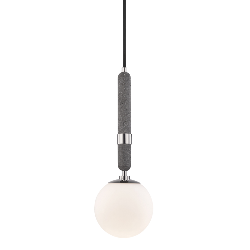Brielle 1 Light 7 inch Polished Nickel Pendant Ceiling Light