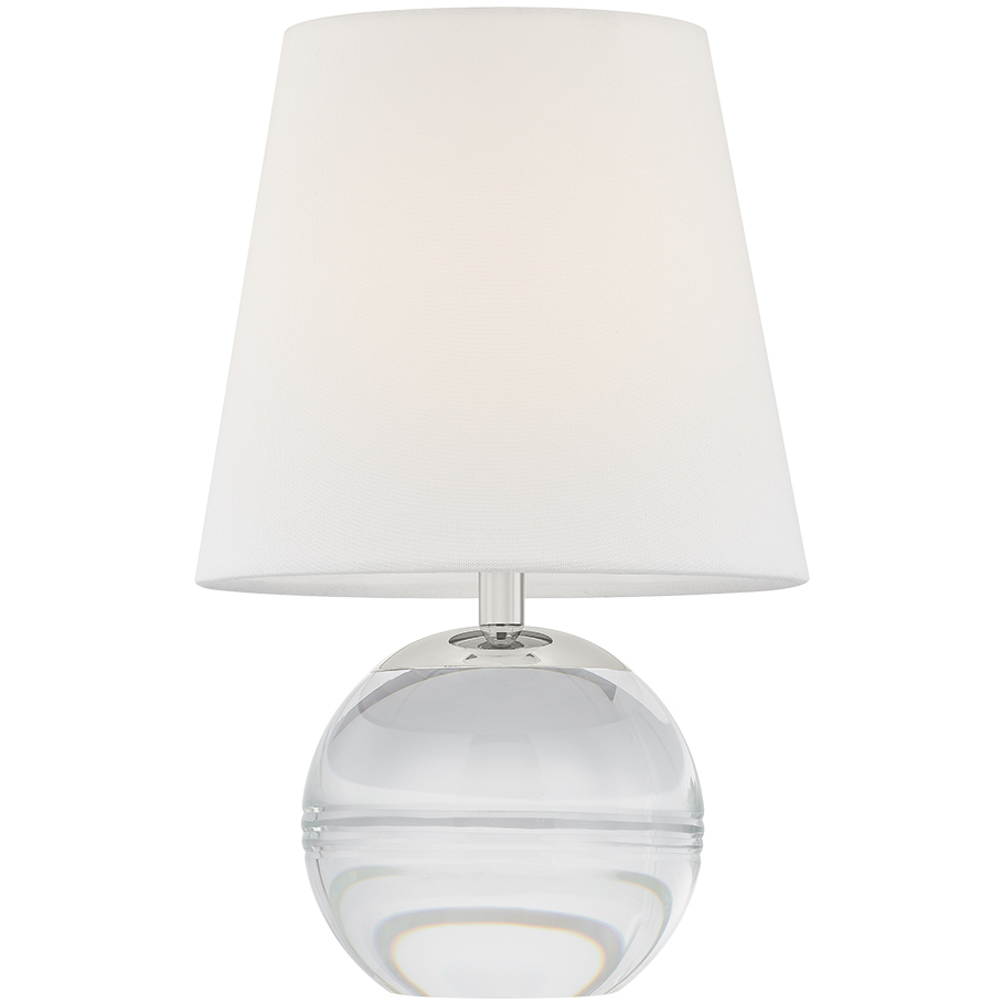 Nicole 12.75 inch 4.00 watt Polished Nickel Rechargeable Table Lamp Portable Light