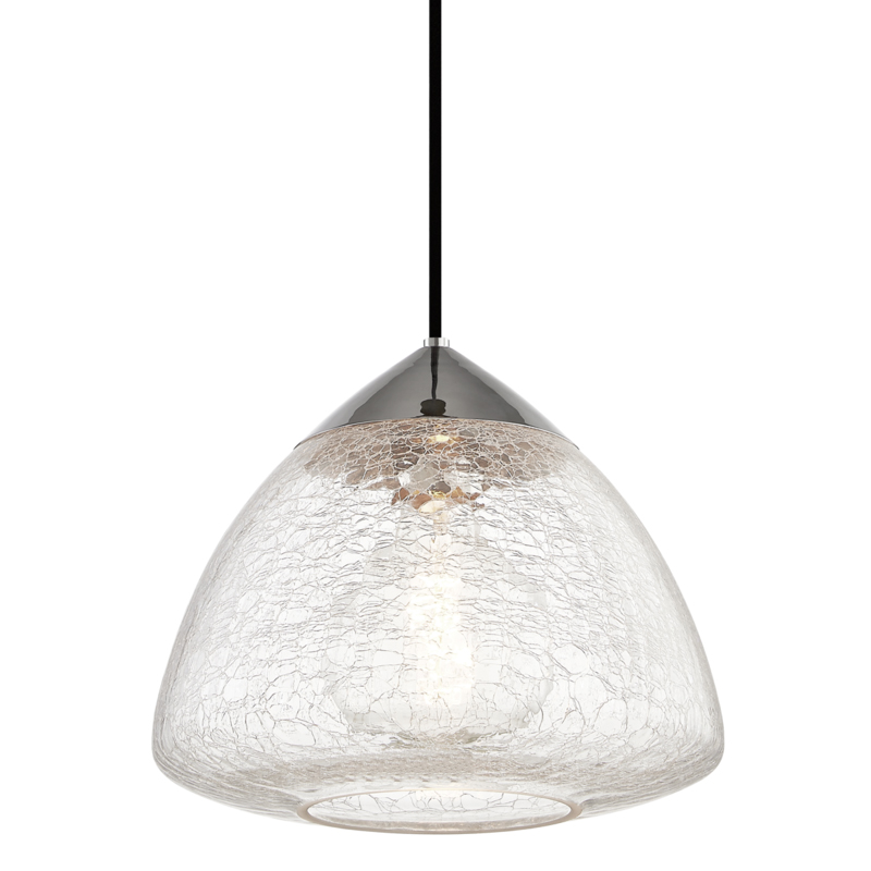 Maya 1 Light 12 inch Polished Nickel Pendant Ceiling Light