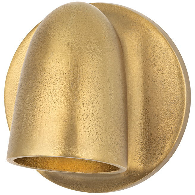 Canna 1 Light 4.75 inch Aged Brass ADA Wall Sconce Wall Light