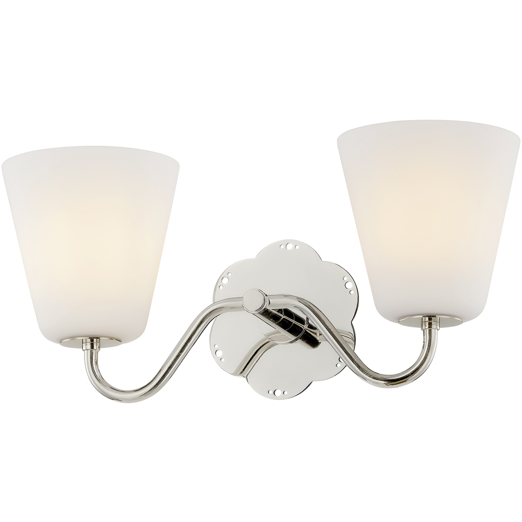 Leonella 2 Light 18 inch Polished Nickel Bath and Vanity Wall Light