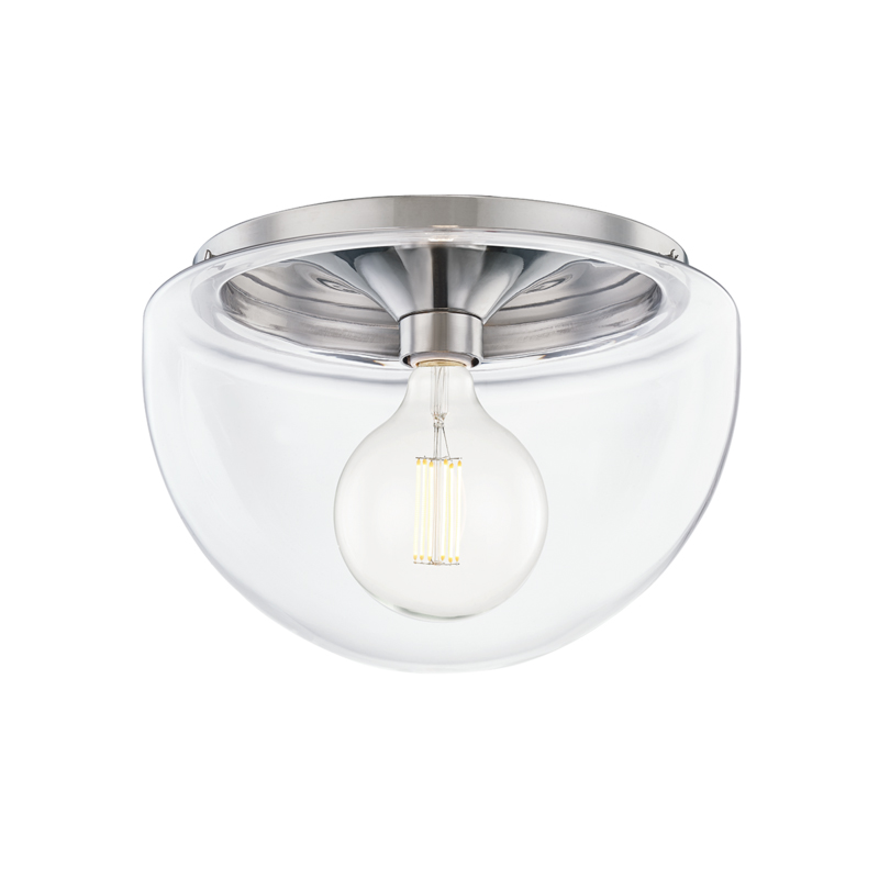 Grace LED 14 inch Polished Nickel Flush Mount Ceiling Light