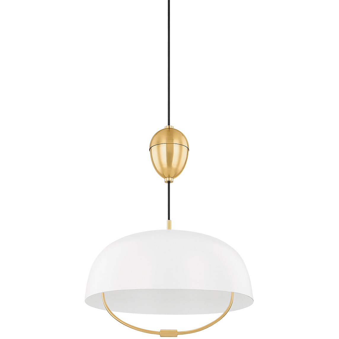 Liliana 1 Light 18 inch Aged Brass and Soft White Pendant Ceiling Light