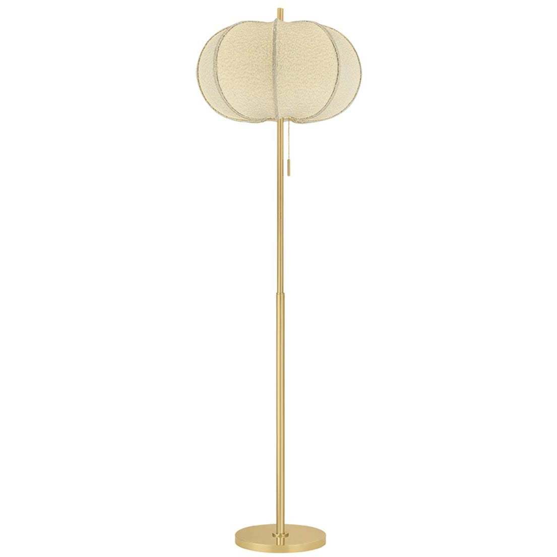 Alexandra 64 inch 15 watt Aged Brass Floor Lamp Portable Light