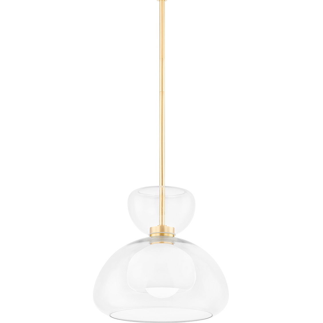 Cortney 1 Light 11.75 inch Aged Brass Pendant Ceiling Light