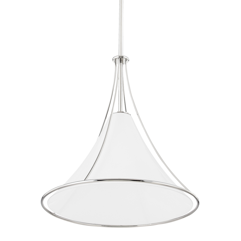 Madelyn 1 Light 17.25 inch Polished Nickel Pendant Ceiling Light